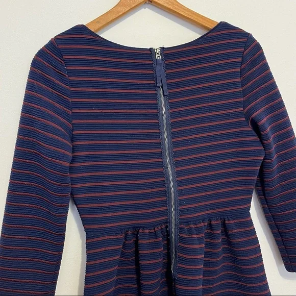 Anthropologie Maeve Brenna Stripe Fit and Flare Dress Womens Size 2 - Picture 9 of 10